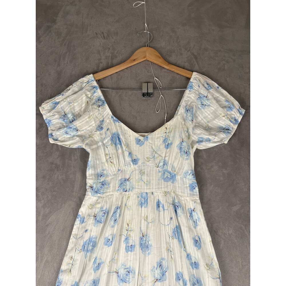 Loveshackfancy Blue Floral Tiered Maxi Dress Size 4 - Picture 6 of 11